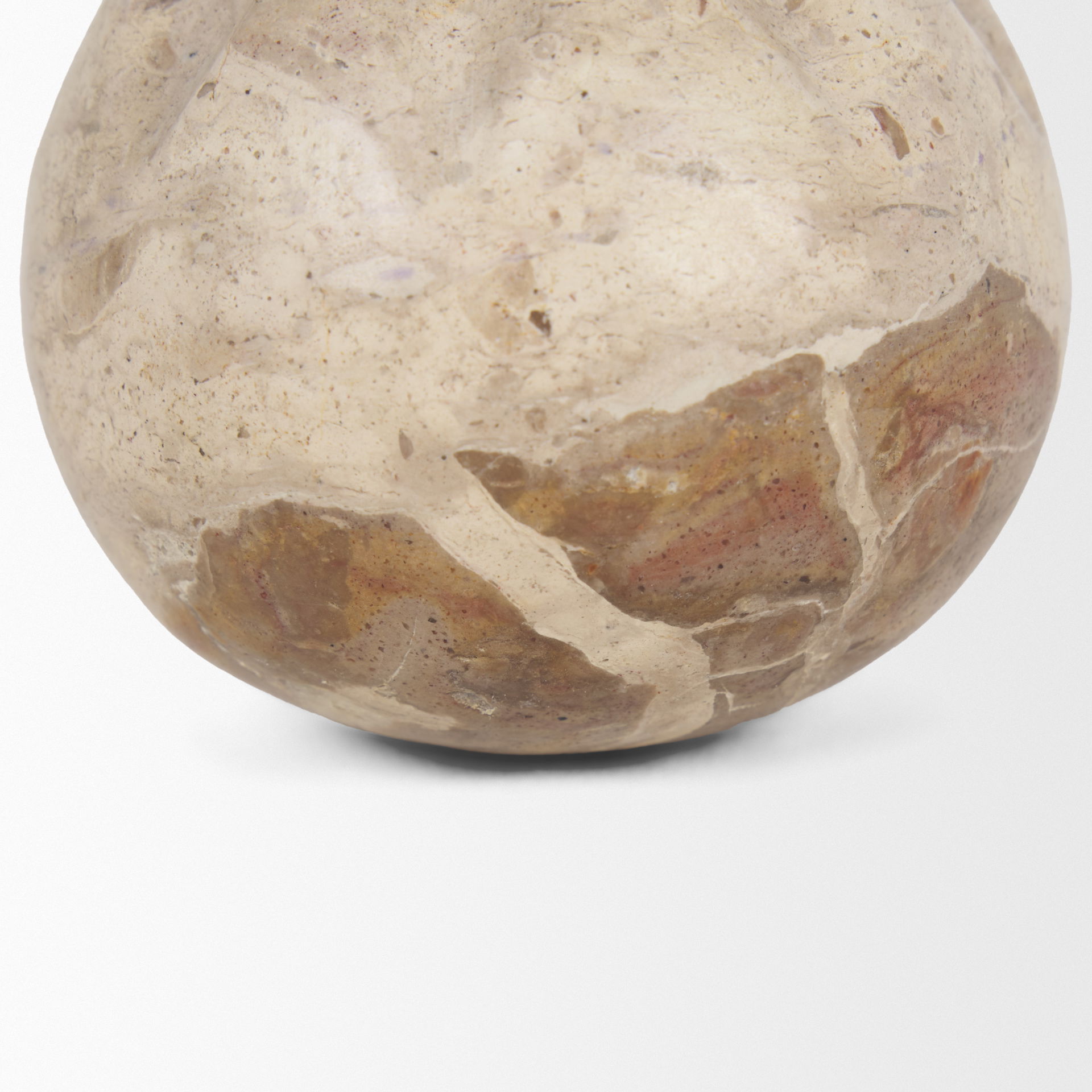 Caprie Small Beige Marble Decorative Juice Squeezer, Decorative Object by Mercana, 3.16" length x 3.16" width x 3.35" height View 6