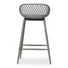 Piazza Outdoor Counter Stool Grey - Set Of Two, Counter & Bar Stool by Moe's Home, 19" width x 34" height x 19" depth thumbnail 6