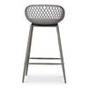 Piazza Outdoor Counter Stool Grey - Set Of Two, Outdoor Chair by Moe's Home, 1'7" width x 2'10" height x 1'7" depth thumbnail 6