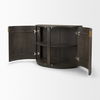 Terra Fluted Dark Brown 2-Door Accent Cabinet, Cabinets & Chest by Mercana, 42" length x 19" width x 32" height thumbnail 8