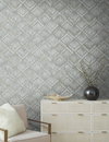 Modern Shell Blue & Grey Wallpaper, by York Wall, 27' length x 2'3" width x 0.02" depth thumbnail 2