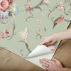 Parrots with Floral Bouquets Eucalyptus Peel & Stick Wallpaper thumbnail 2