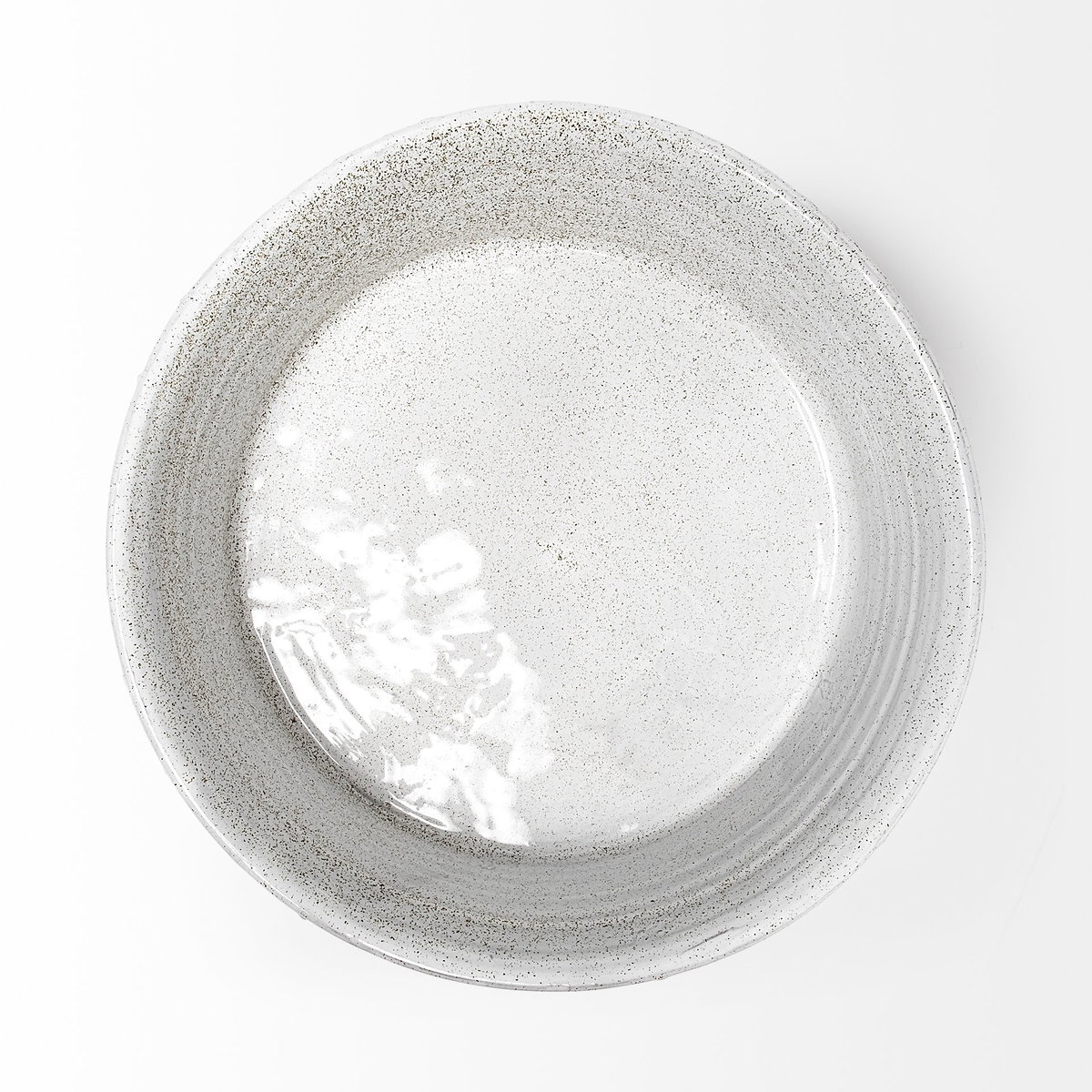 Silone (Large) 16L x 16W White Ceramic Bowl, Decorative Bowl by Mercana, 16.14" length x 16.14" width x 4.33" height View 5