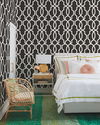 Hourglass Trellis White Wallpaper thumbnail 2