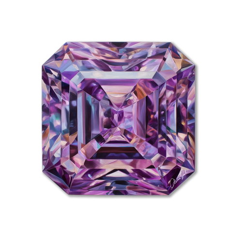 Amethystine Heart I (No Embellishment)
