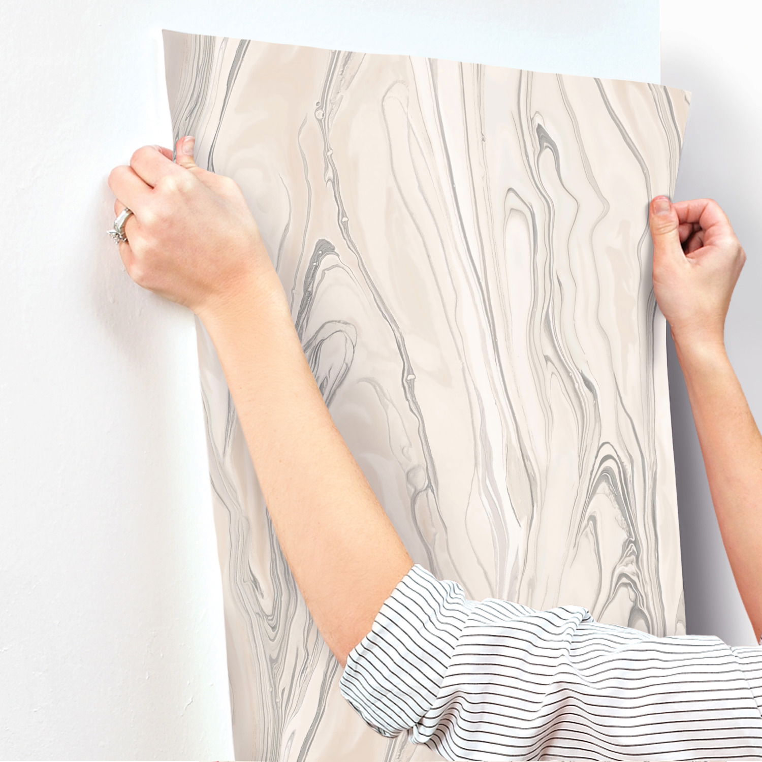 Liquid Marble Pink Wallpaper large image 