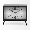 Lita Black Metal Rectangular Table Clock thumbnail 5