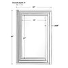 Alanna Frameless Vanity Mirror, by Uttermost, 1'10" width x 2'10" height x 2" depth thumbnail 3
