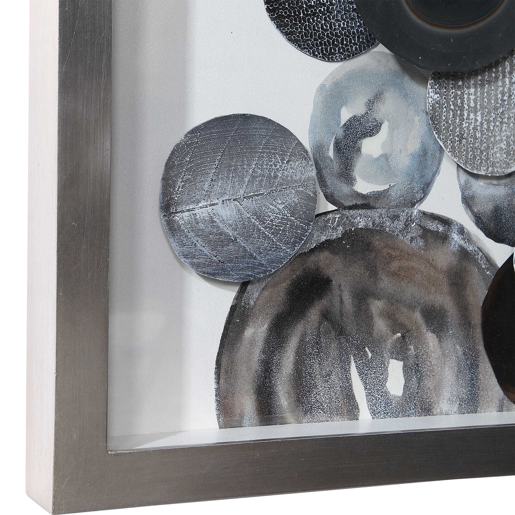 Kella Modern Shadow Box, Sculptural Wall Art by Uttermost, 58.5" width x 28.5" height x 2.2" depth View 8