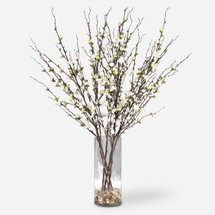 Online Designer Hallway/Entry Quince Blossoms Silk Centerpiece