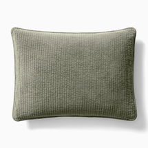 Online Designer Bedroom Washed Cotton Velvet Standard Sham, Elm