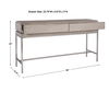 Kamala Gray Oak Console Table, Furniture by Uttermost, 54" width x 30" height x 13.5" depth thumbnail 3
