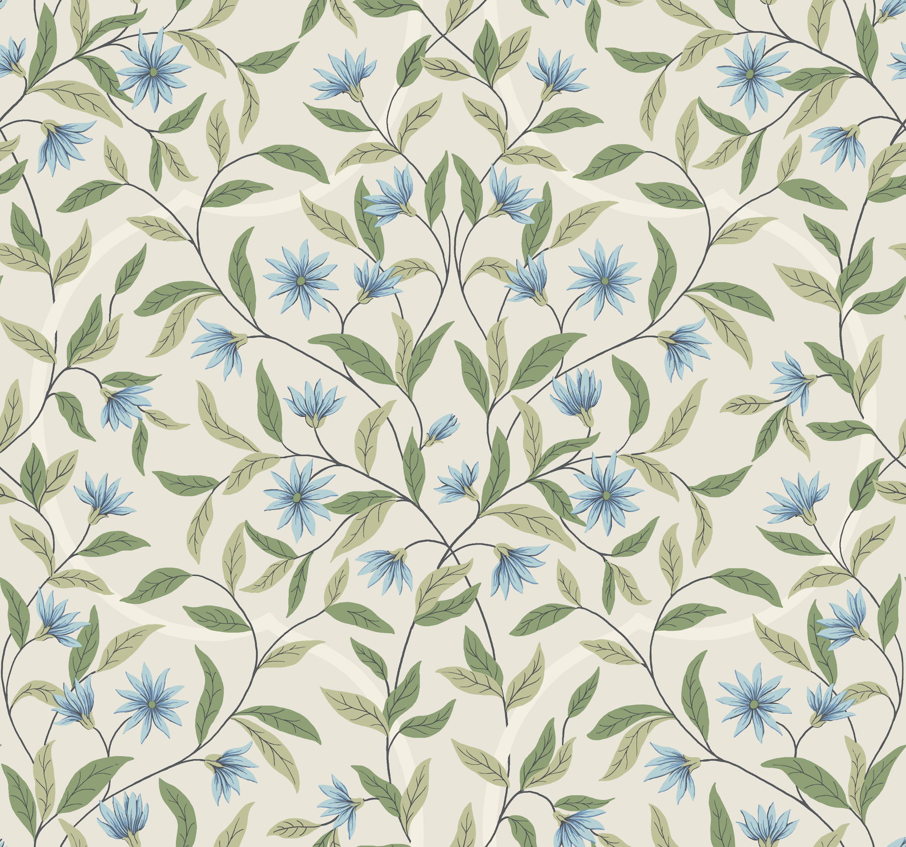 Cornflower Jasmine Wallpaper large image 