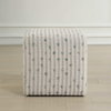Joie White Chenille Ottoman, by Uttermost, 18" width x 18" height x 18" depth thumbnail 3
