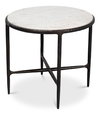 Dakor Round Side Table, Side & End Table by Sarreid, 24" length x 24" width x 22" height thumbnail 1