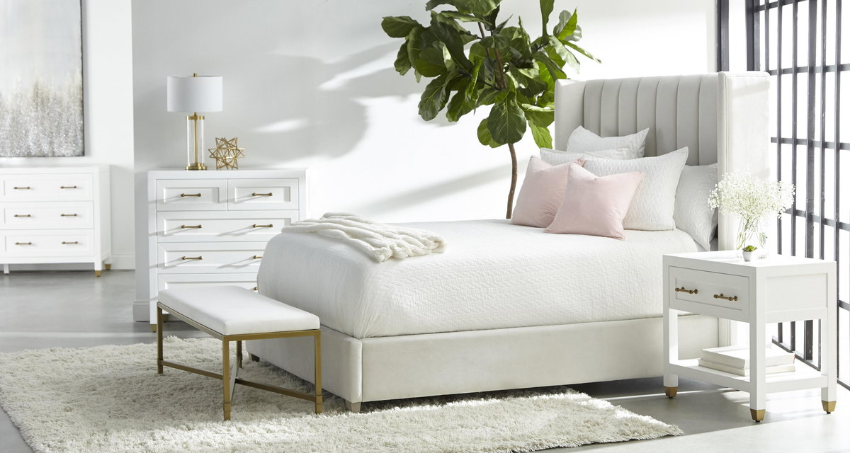 Chandler Cal King Bed, by Essentials for Living, 83.25" width x 61.75" height x 91" depth View 16