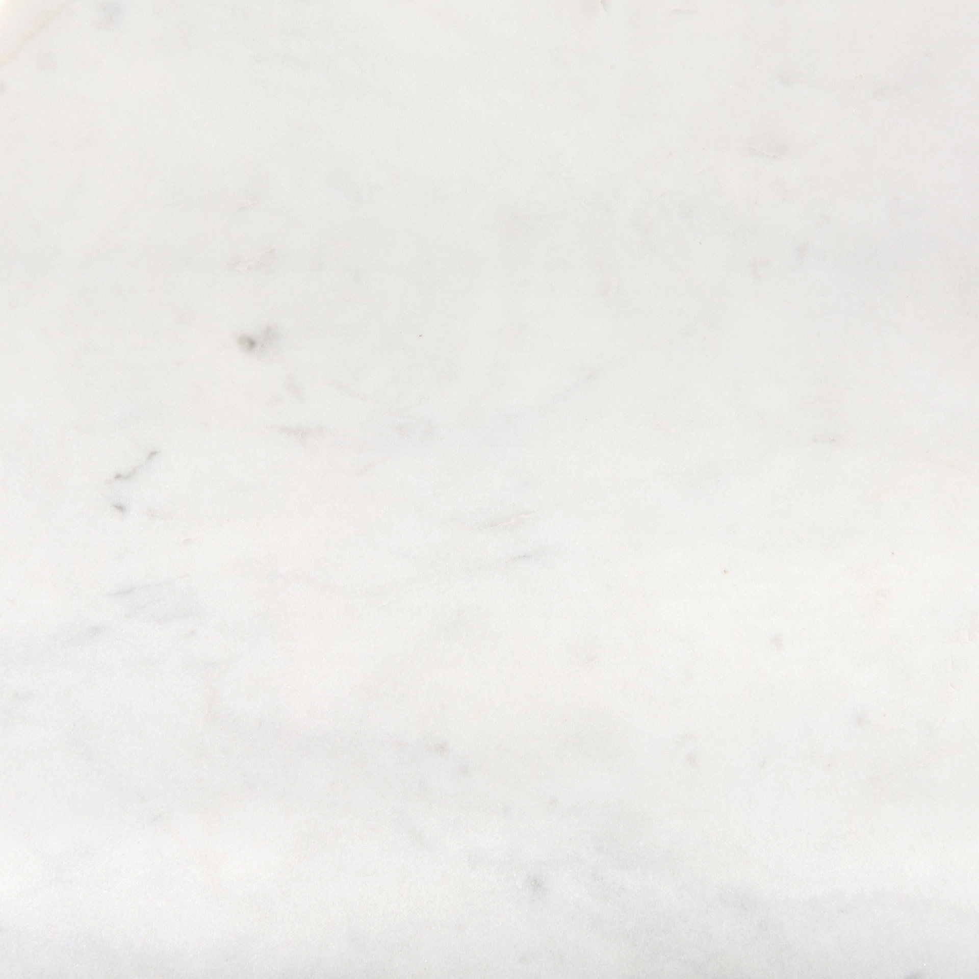 Austen 20L x 20W x 22H Round White Marble Top with Black Metal Frame Side Table large image 