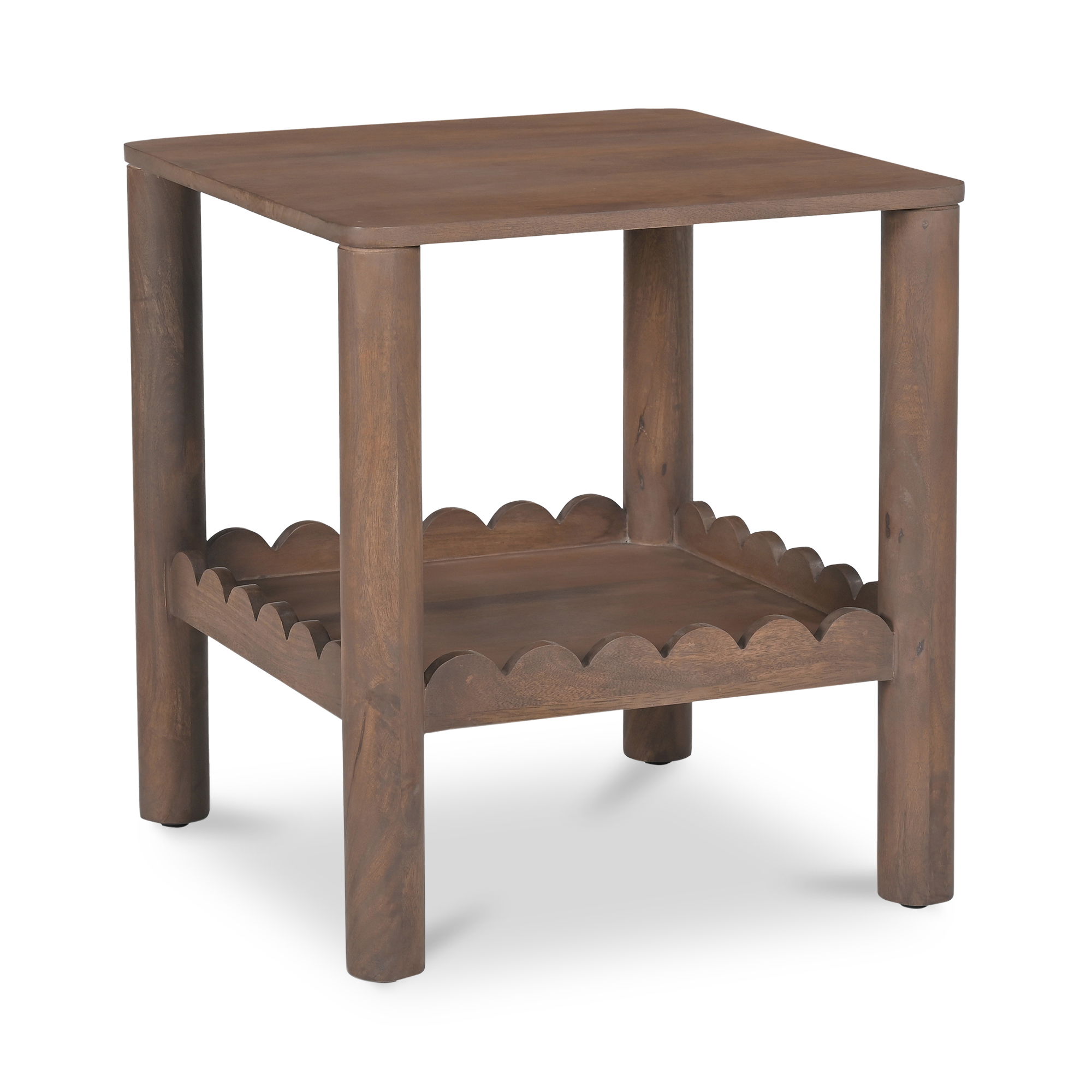 Wiley Side Table Vintage Brown, Side & End Table by Moe's Home, 20" width x 22" height x 20" depth View 2