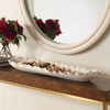 Ripple Crest White Bowl, Decorative by Uttermost, 32" width x 3" height x 7.5" depth thumbnail 2
