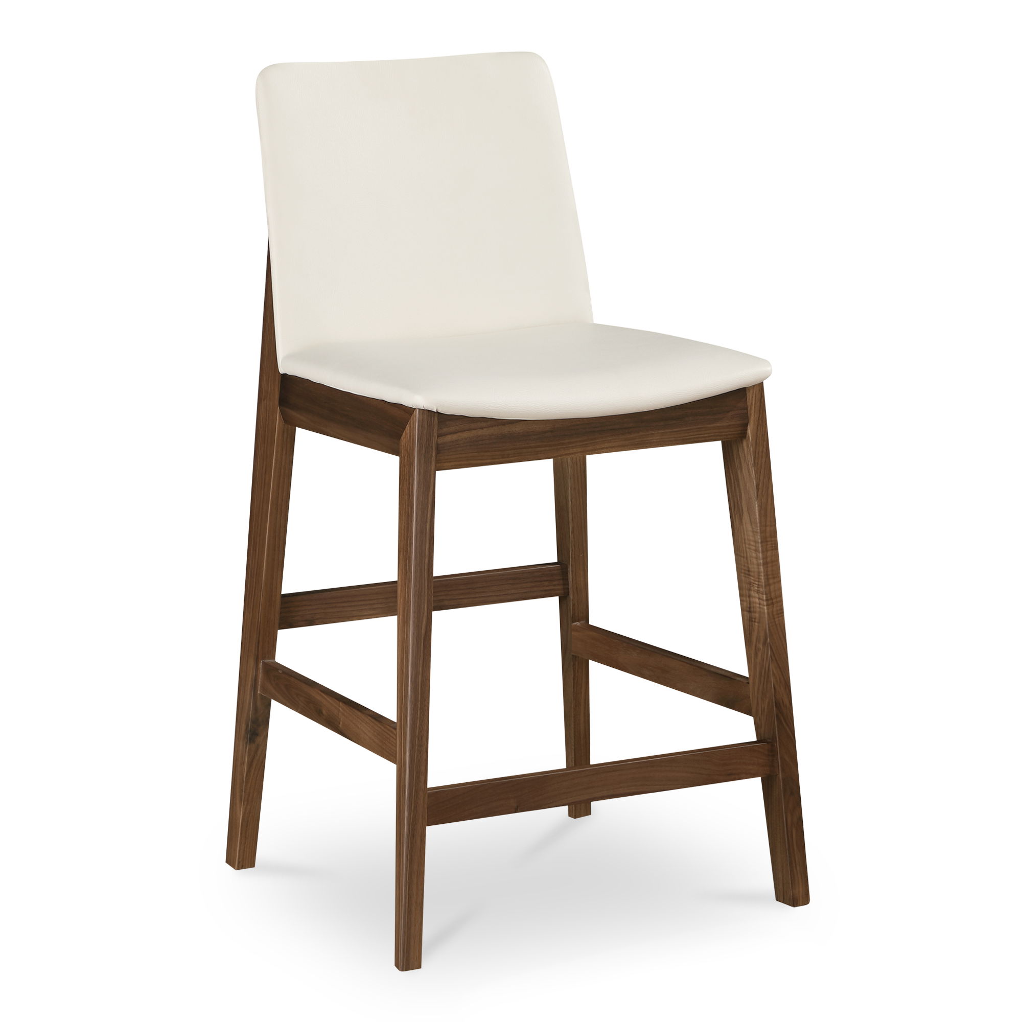 Deco Counter Stool White Pvc, Counter & Bar Stool by Moe's Home, 21.7" width x 38.9" height x 20.8" depth View 2