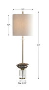Kiota Wasp's Nest Buffet Lamp, by Uttermost, 10" width x 2'9" height x 10" depth thumbnail 3