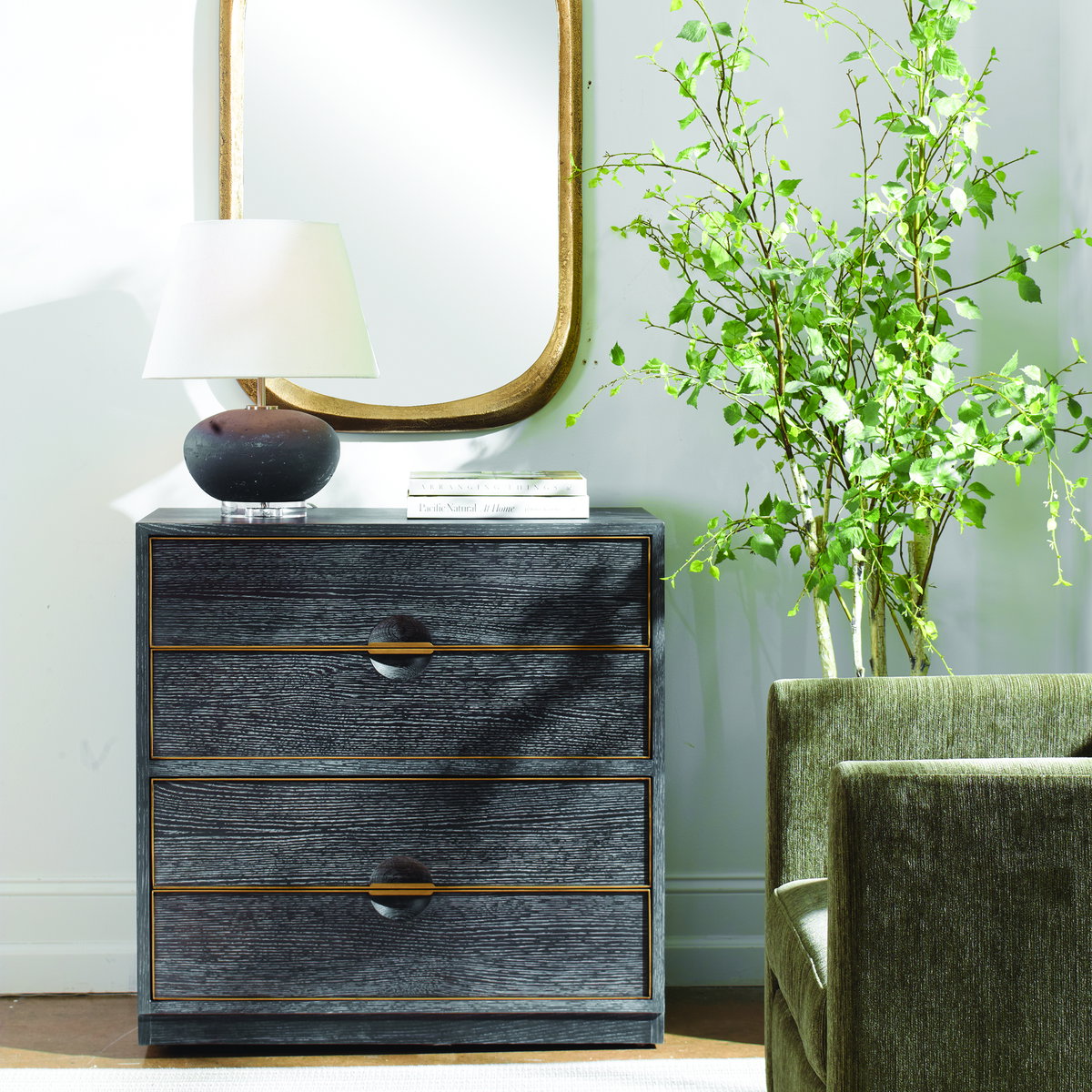 Besos 4 Drawer Walnut Chest, Cabinets & Chest by Uttermost, 32" width x 32" height x 18" depth View 2