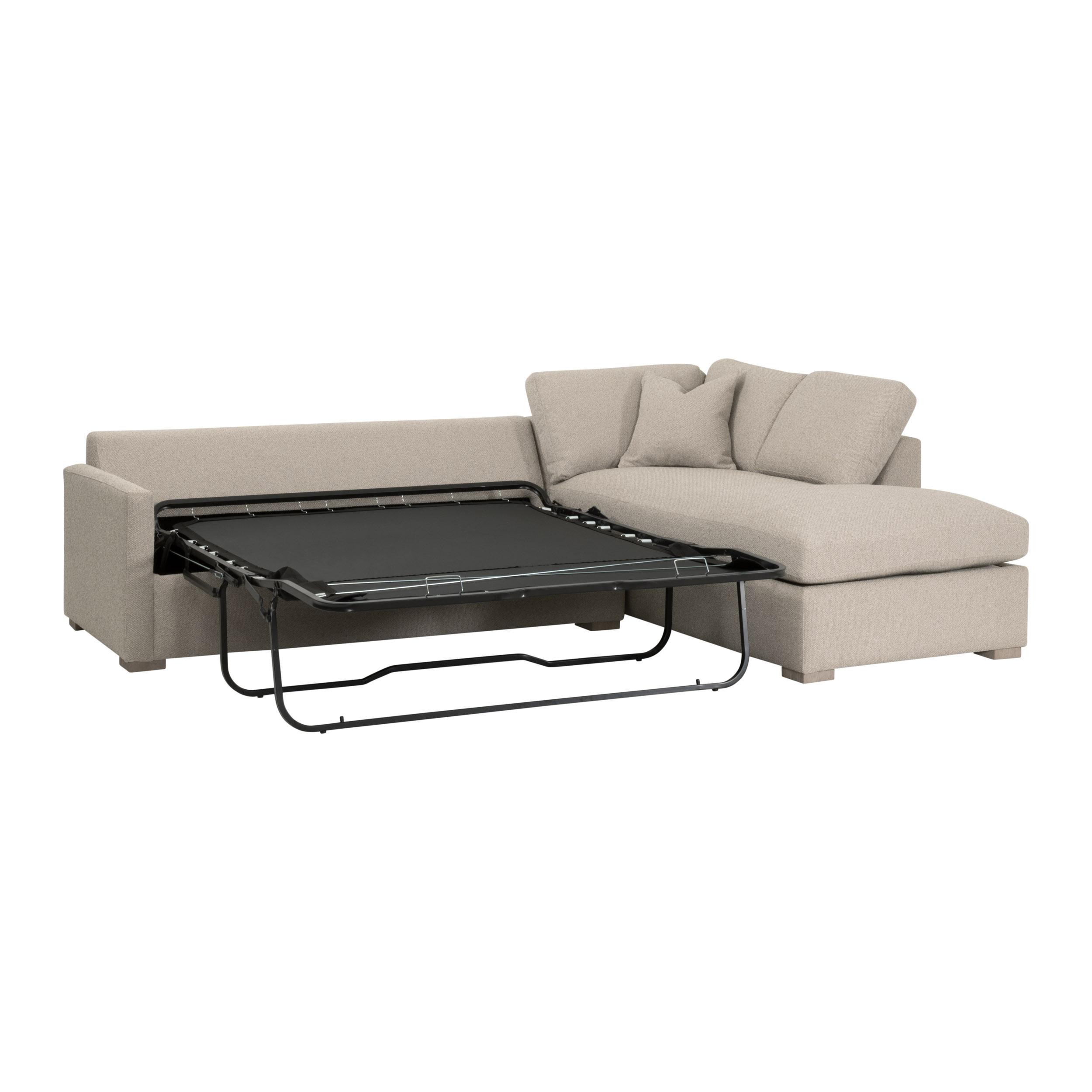 Clara 112' Slim Arm Sleeper Queen RF Sectional, Seating by Essentials for Living, 112" width x 37.5" height x 81" depth View 9