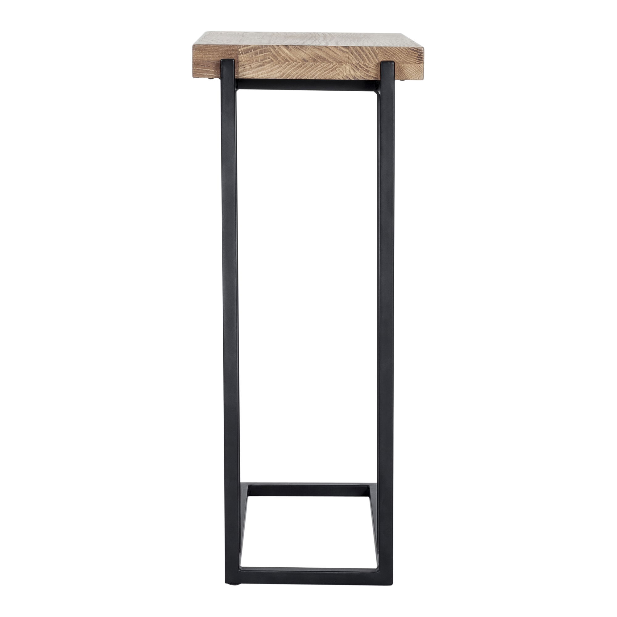 Mila C Shaped Side Table Natural large image 