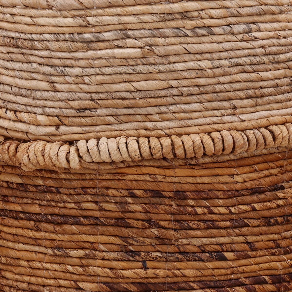 Hickory Basket Set of 3 Natural, Bins & Basket by Dovetail, 19" width x 20.9" height x 18.8" depth View 4