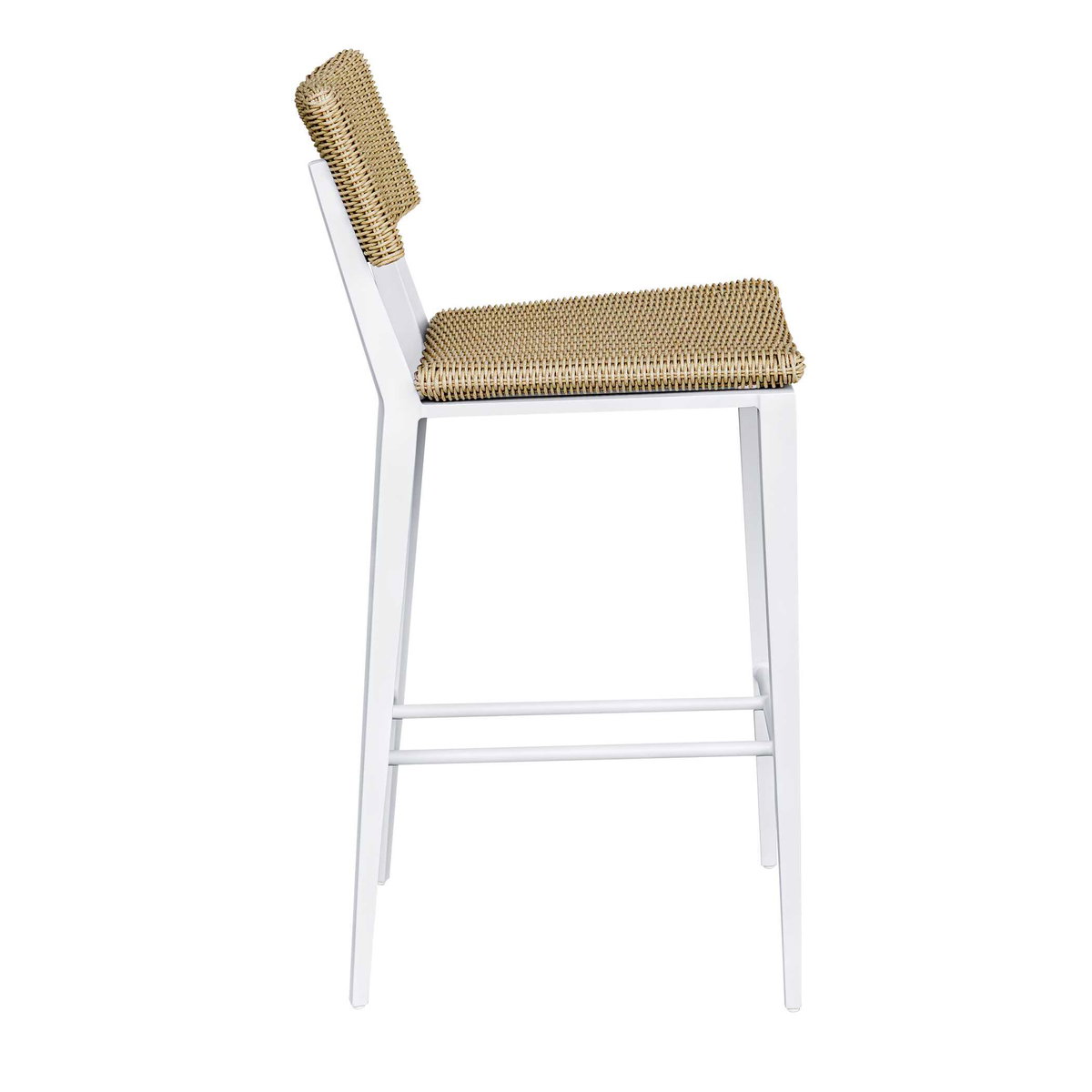 Calbas White Outdoor Bar Stool, Outdoor Stool by Uttermost, 1'7.75" width x 3'6.25" height x 1'10.6" depth View 7