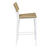 Calbas White Outdoor Bar Stool, Outdoor Stool by Uttermost, 1'7.75" width x 3'6.25" height x 1'10.6" depth thumbnail 7