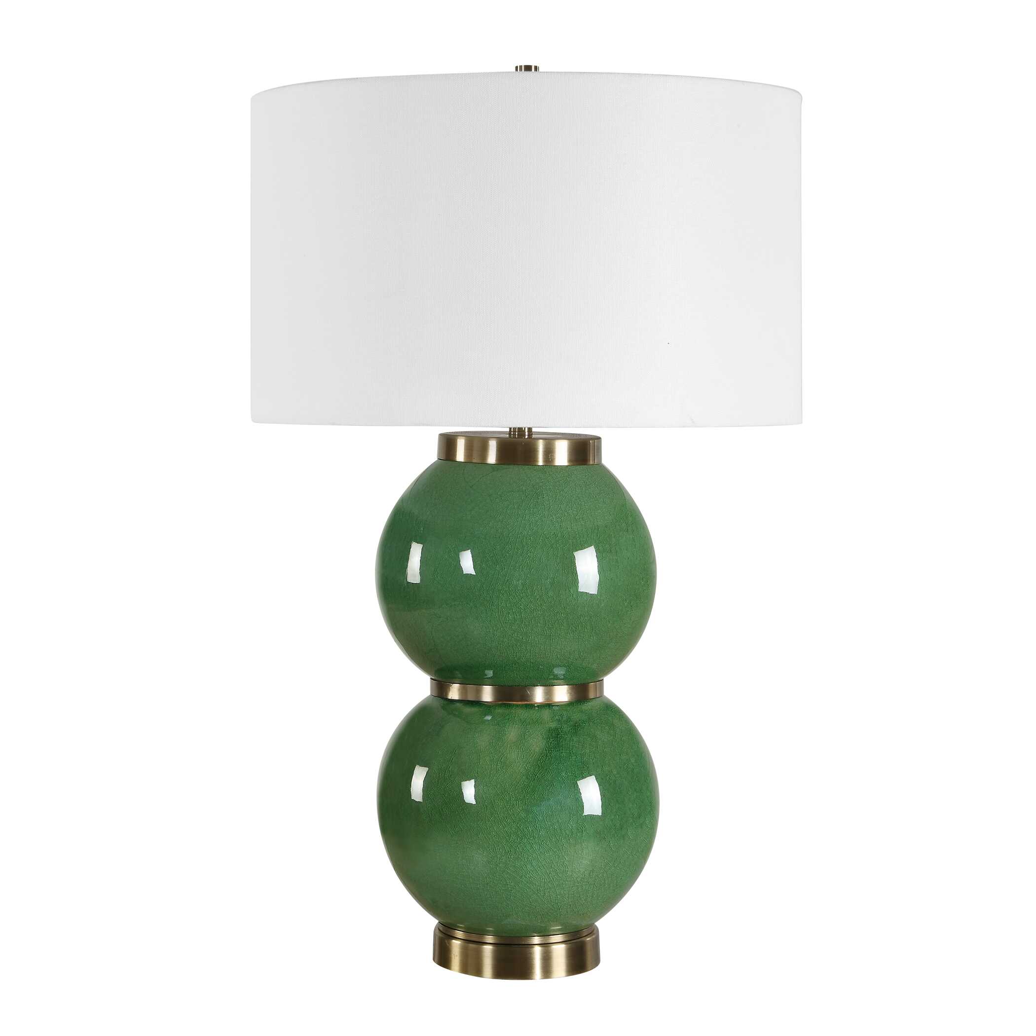 Banner Green Spheres Table Lamp, by Uttermost, 17" width x 28" height x 17" depth View 4