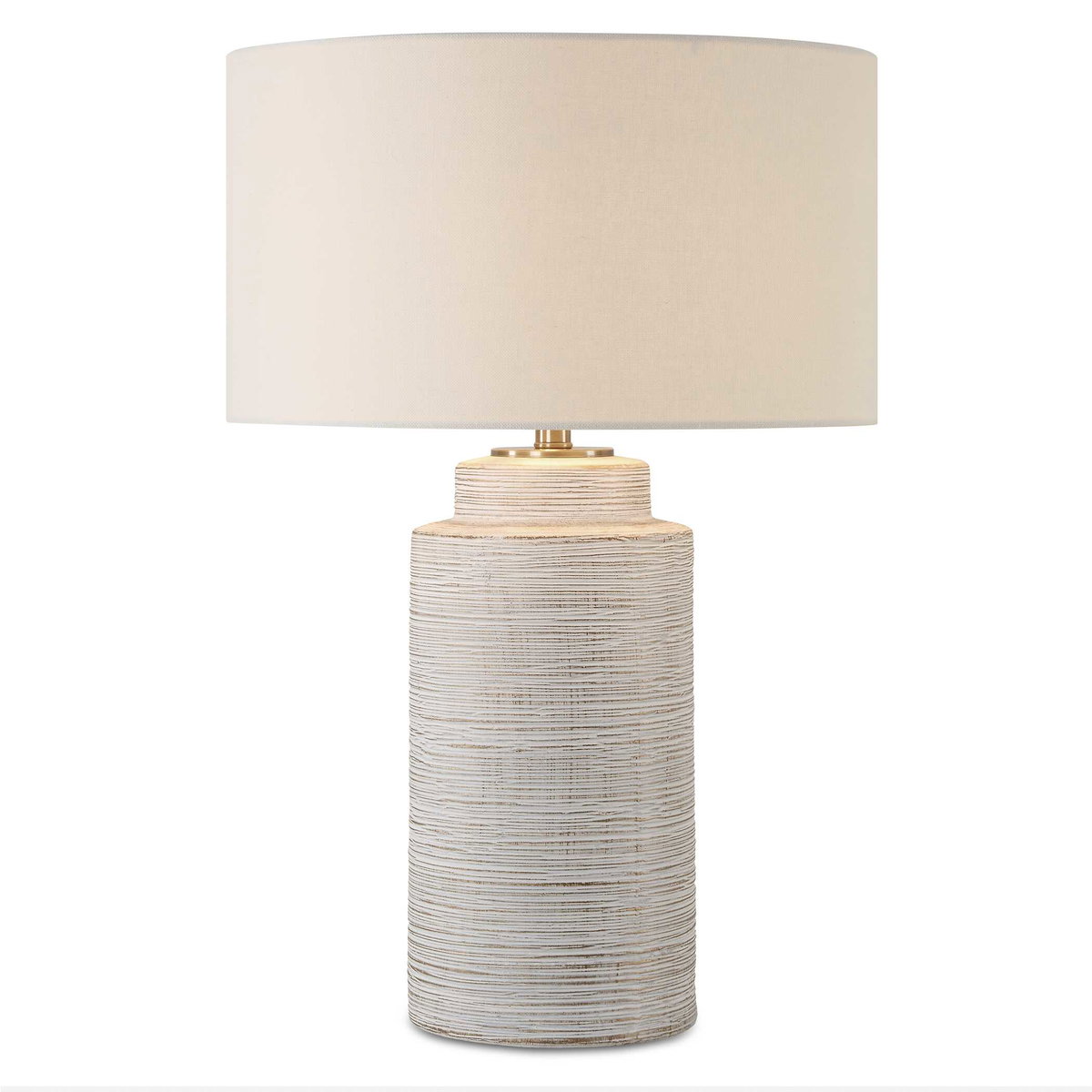 Crimp Ribbed Table Lamp, by Uttermost, 18" width x 26.5" height x 18" depth View 1