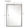 Sherise Brushed Nickel Mirror thumbnail 2