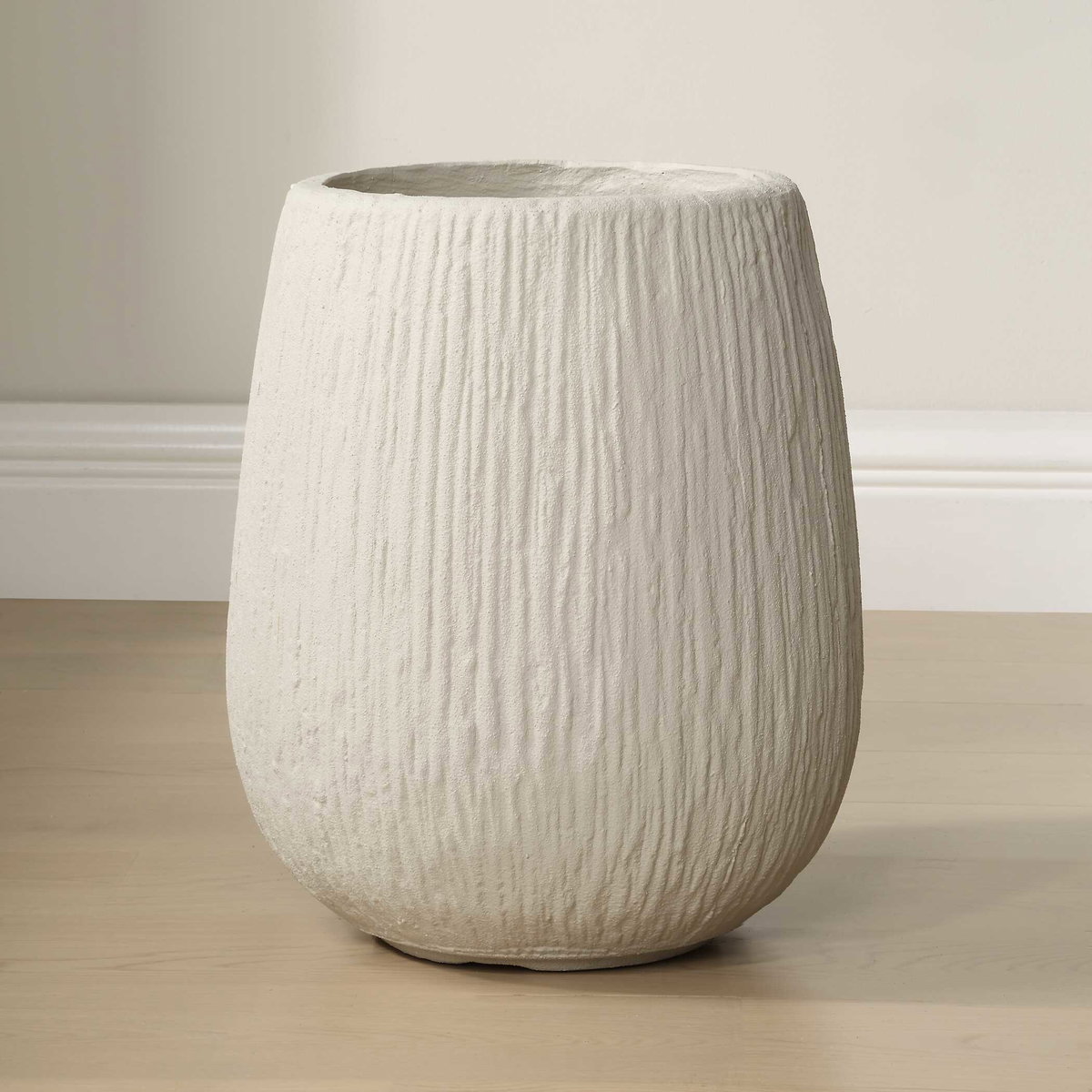 Rustic Ridge Off-White Outdoor Planter, by Uttermost, 13.5" width x 16.37" height x 13.5" depth View 3