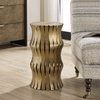 Arida Aged Gold Accent Table, Side & End Table by Uttermost, 12" width x 22" height x 12" depth thumbnail 3