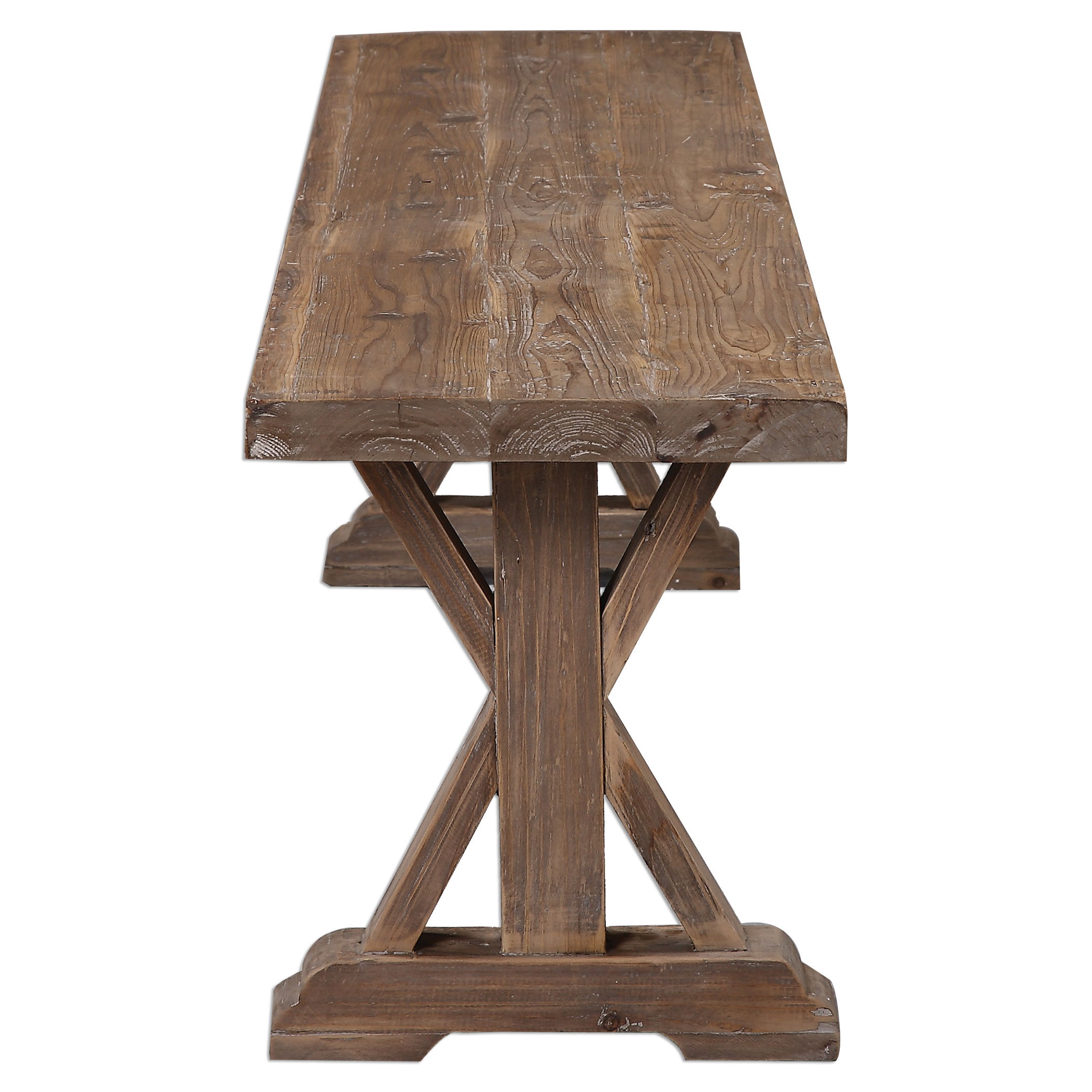Stratford Salvaged Wood Bench large image 