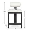 Bolster Back White Outdoor Counter Stool thumbnail 2