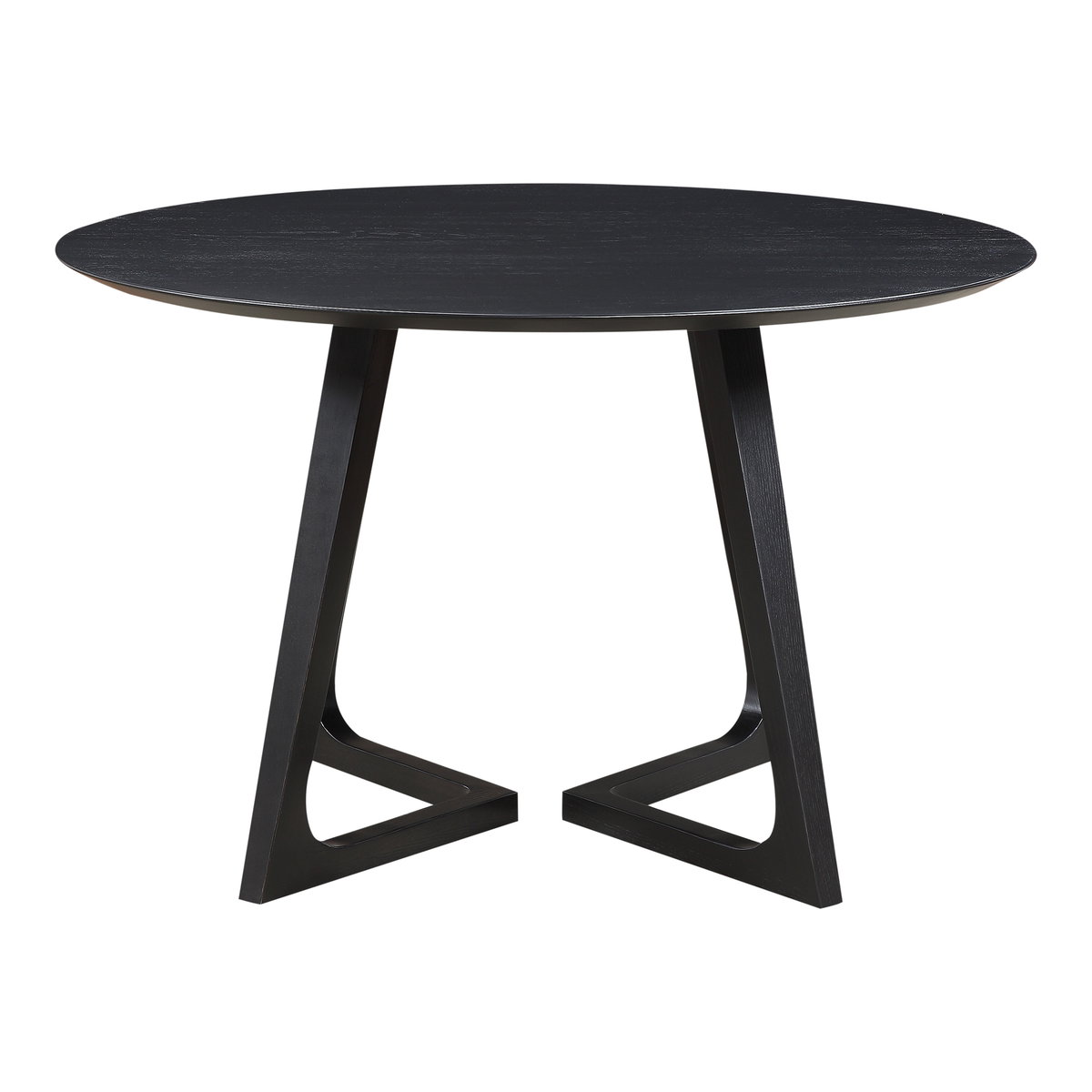 Godenza Round Dining Table Black, by Moe's Home, 47.5" width x 29.5" height x 47.5" depth View 1