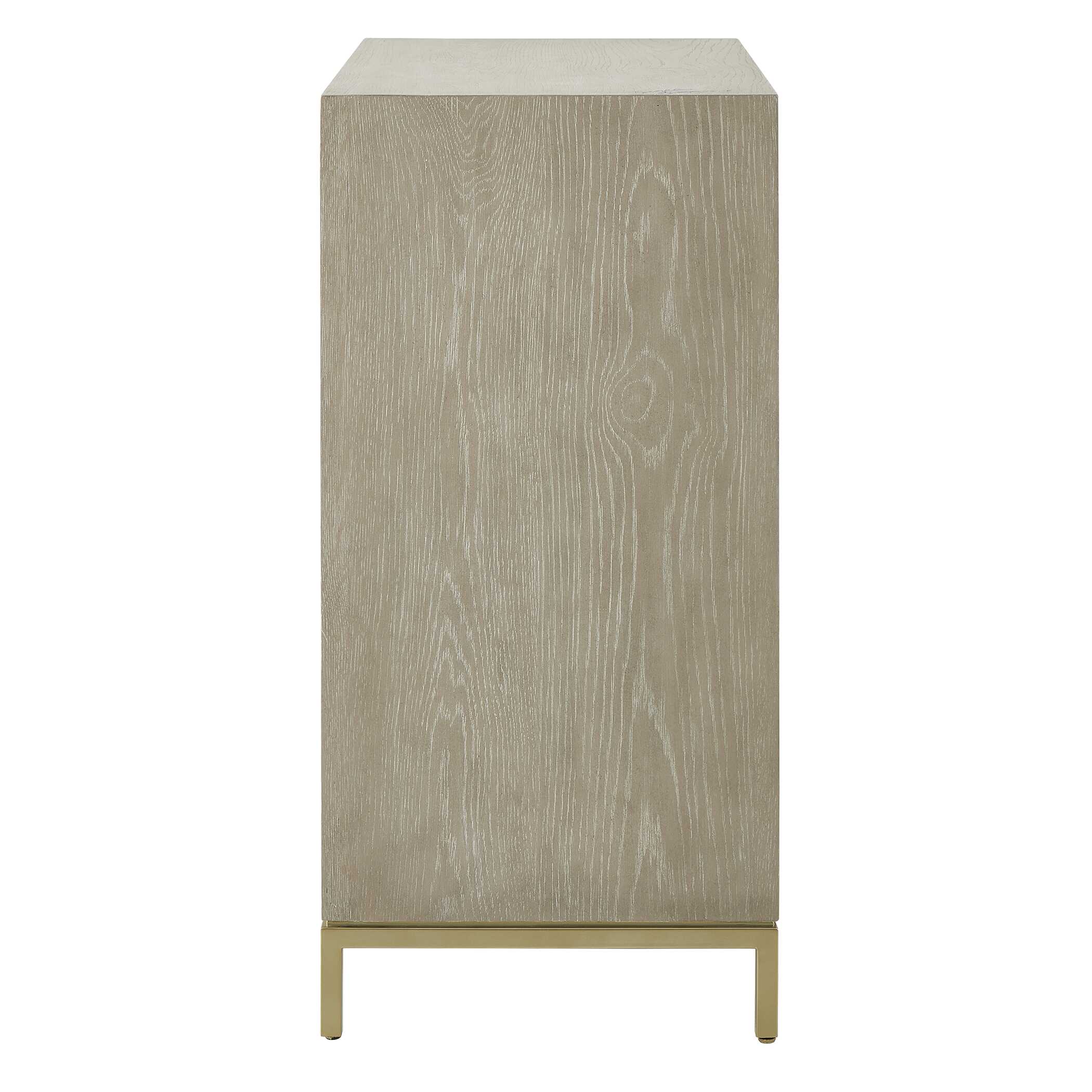 Alessia Washed 2 Door Cabinet, Furniture by Uttermost, 30" width x 33" height x 16" depth View 5