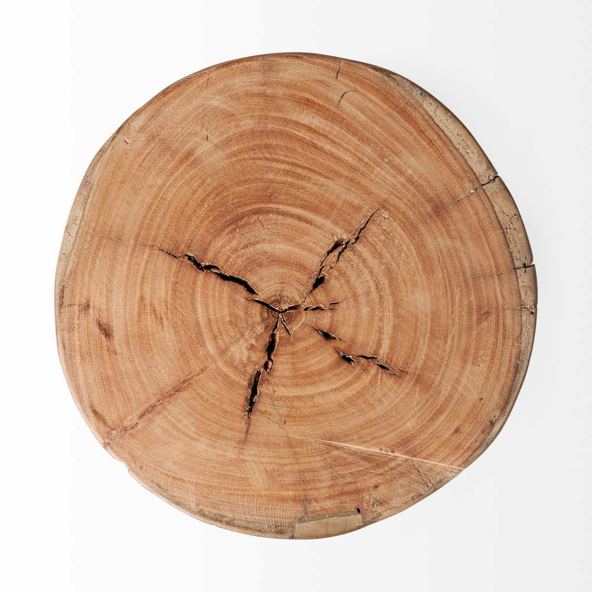 Asco 15'H Rustic Solid Reclaimed Wood Stool, Ottoman by Mercana, 13" length x 13" width x 15" height View 5