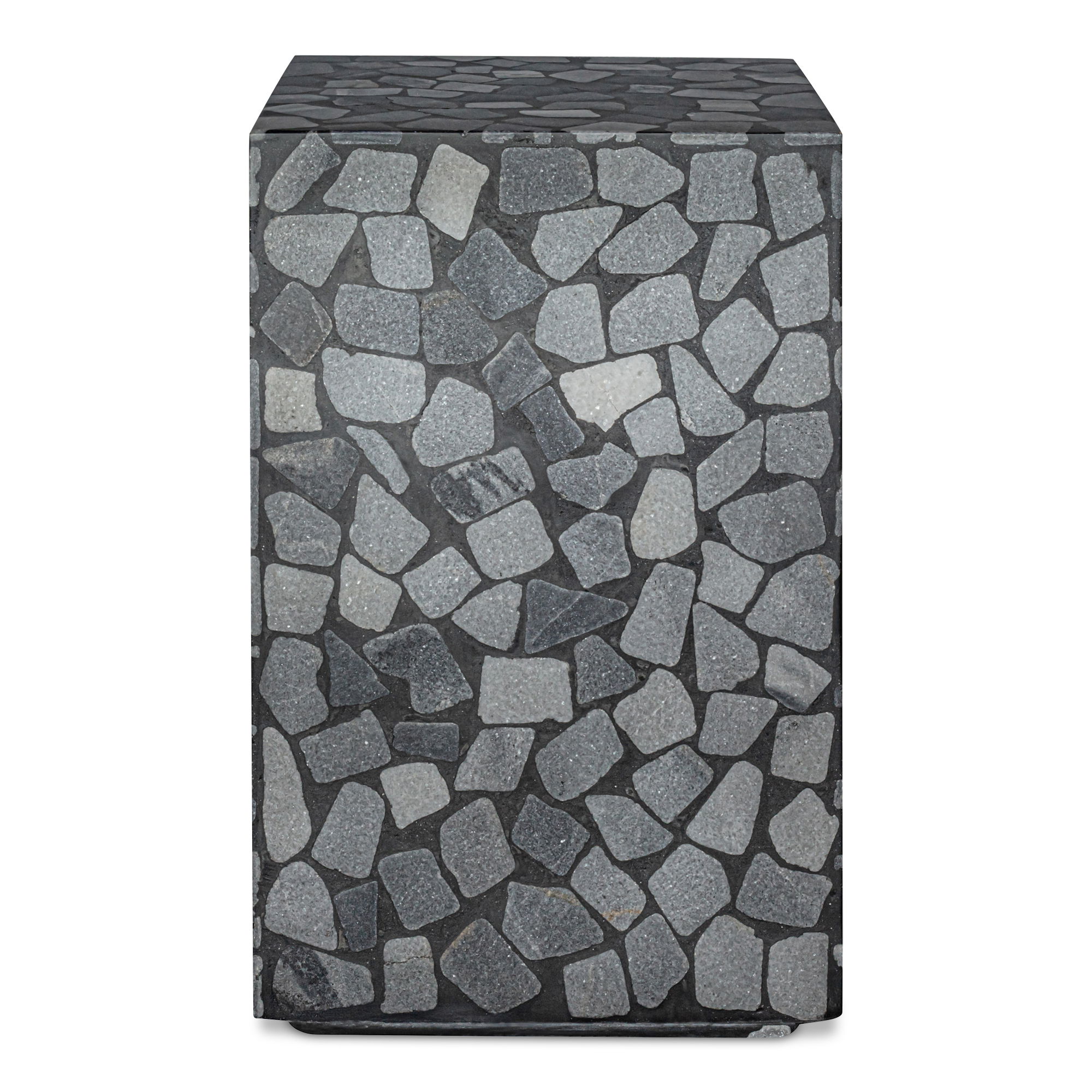 Kiri Outdoor Side Table Black, Outdoor Table by Moe's Home, 1'2.2" width x 1'10.4" height x 1'2.2" depth View 3