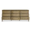 Sadie 9 Drawer Dresser Brown, by Moe's Home, 78.75" width x 33.88" height x 20" depth thumbnail 4