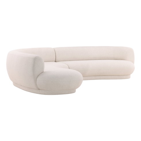 Lake Chaise Sectional Cream Performance LAF