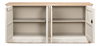 Antique Whitewash Sideboard, 4 Door, Cabinets & Sideboard by Sarreid, 83" length x 20" width x 36" height thumbnail 9
