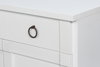 Center Media Base  Cortina White, by Sarreid, 1'8" length x 5'2" width x 3'1" height thumbnail 6