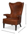 *Drake Distilled Leather Chair thumbnail 14