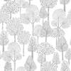 Treetops Grey Peel & Stick Wallpaper, by York Wall, 20' length x 1'8.5" width x 0.02" depth thumbnail