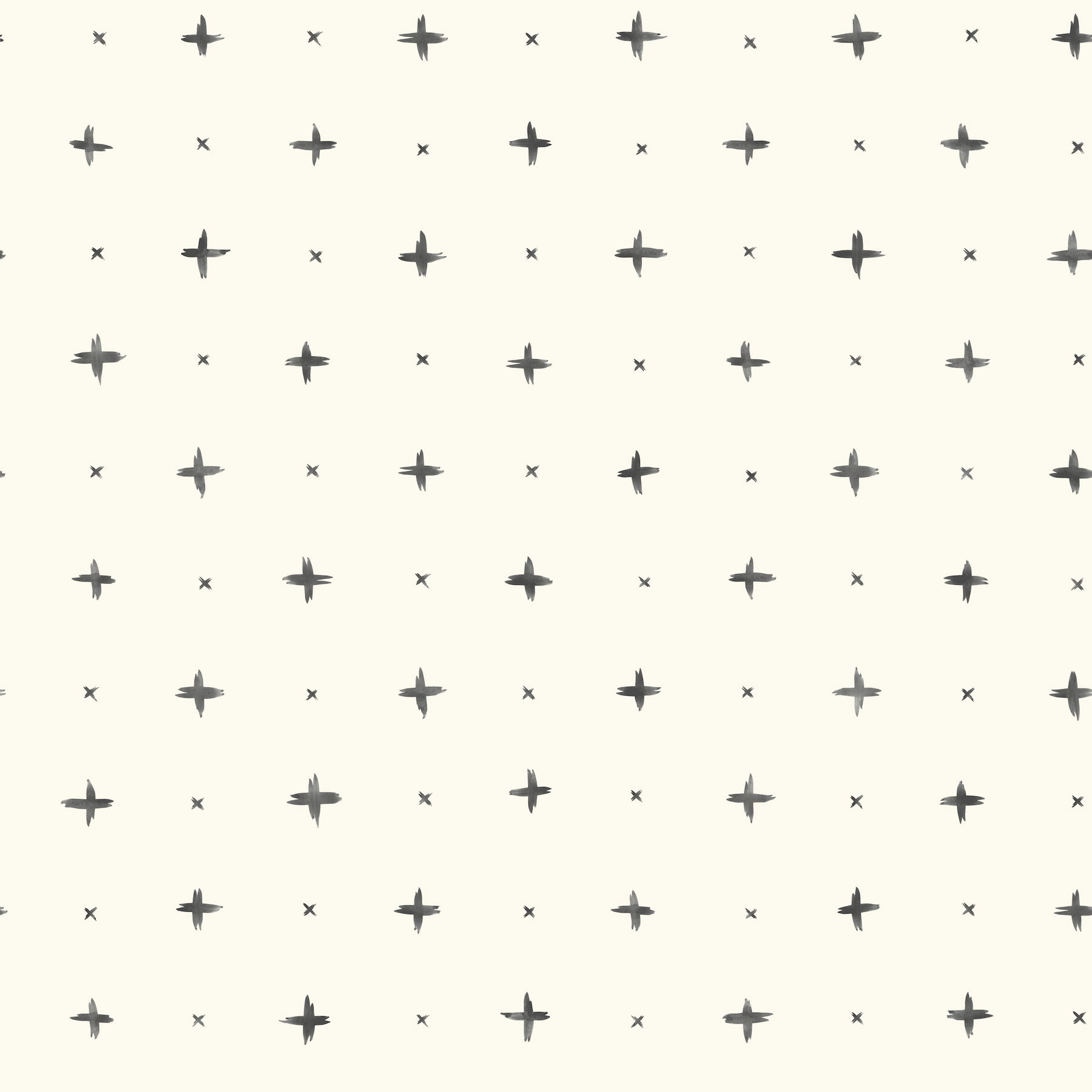 Magnolia Home Cross Stitch Black Peel & Stick Wallpaper large image 