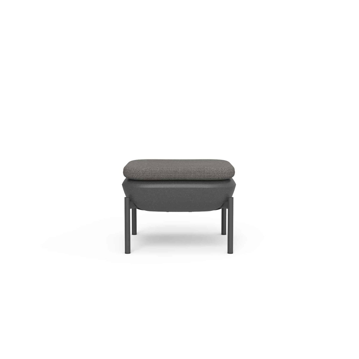 Inou Elements Ottoman, Outdoor Furniture by Crescent Garden, 1'8.9" width x 1'3.7" height x 1'8.9" depth View 1